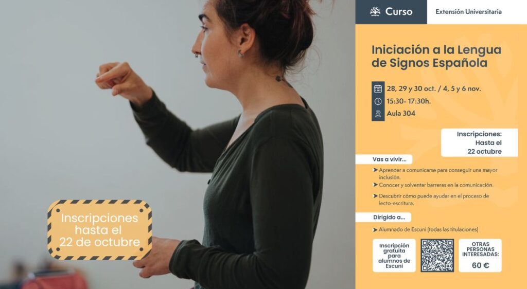 Vuelve el curso de iniciación a la lengua de signos española