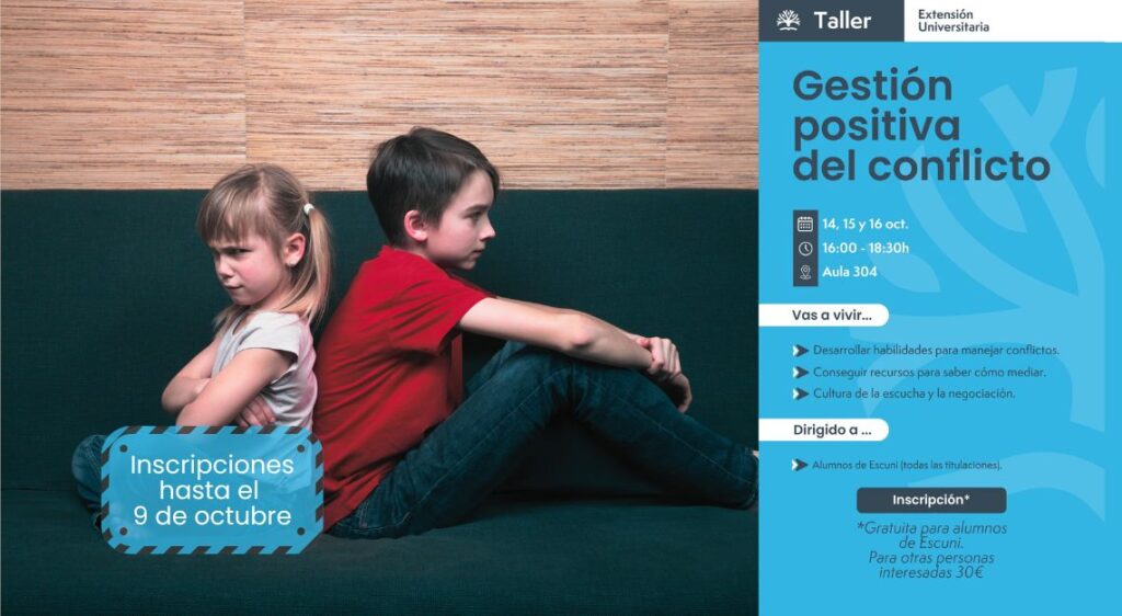 Taller: «Gestión positiva del conflicto: participación del alumnado, mediación y círculos de escucha»